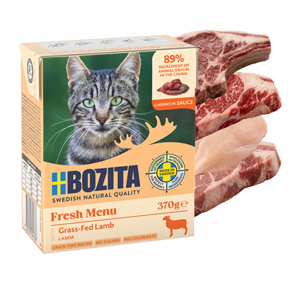 BOZITA Karma Mokra dla Kota Jagnięcina w Sosie Zestaw 4x370g